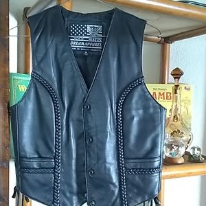 Leather vest
